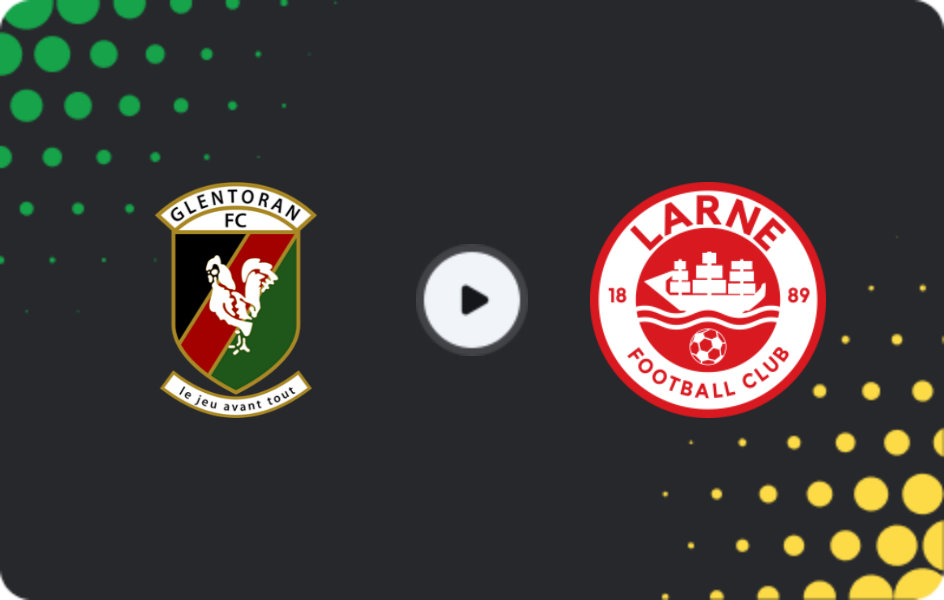 Where to watch Glentoran — Larne, Premiership, 13.01.2026