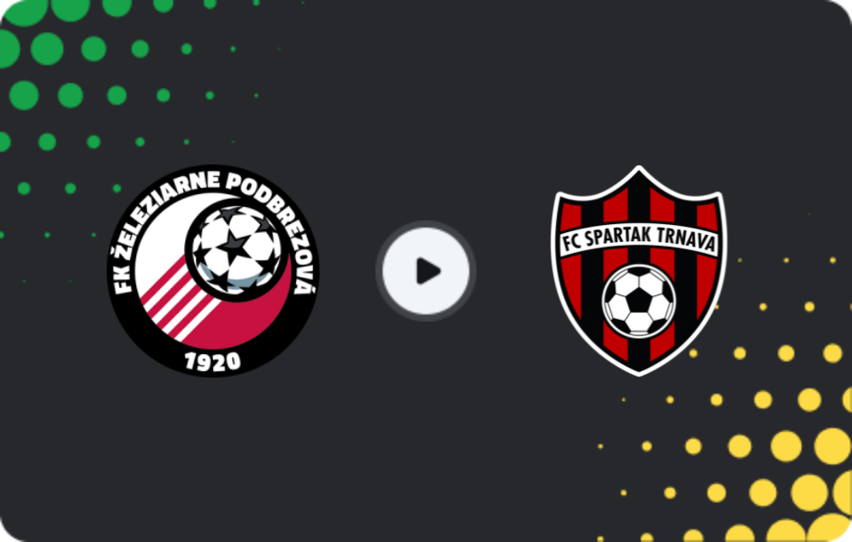 Where to watch Podbrezová — Spartak Trnava, Super Liga, 03.12.2025