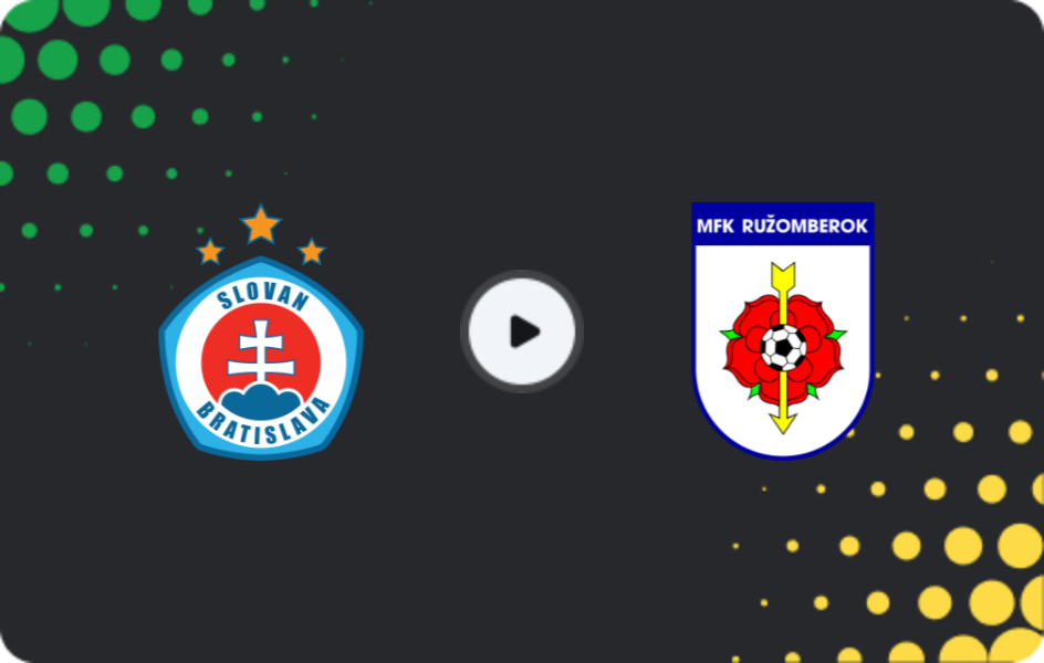 Where to watch Slovan Bratislava — Ružomberok, Super Liga, 03.12.2025