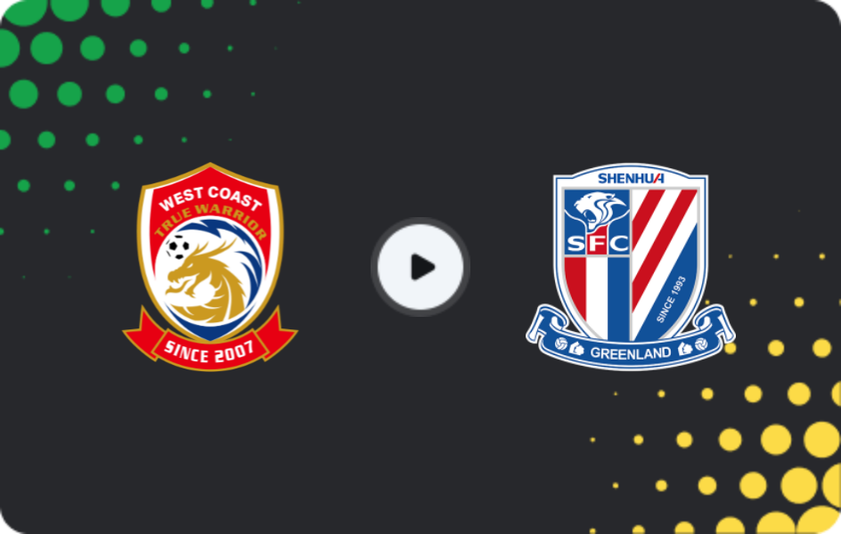Where to watch Qingdao West Coast — Shanghai Shenhua, Super League, 17.10.2025