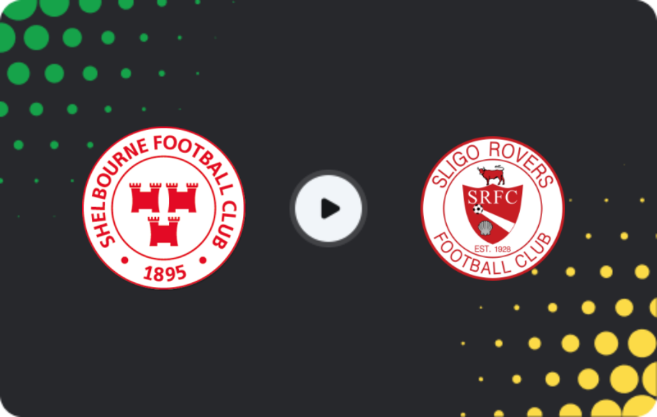 Where to watch Shelbourne — Sligo Rovers, Premier Division, 17.10.2025