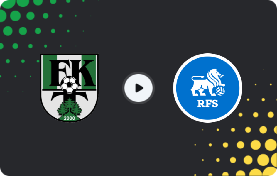 Where to watch Tukums — RFS, Virsliga, 19.10.2025
