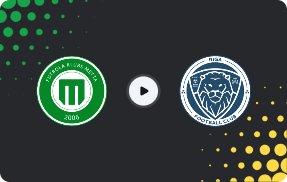 Where to watch Metta/LU — Riga, Virsliga, 19.10.2025