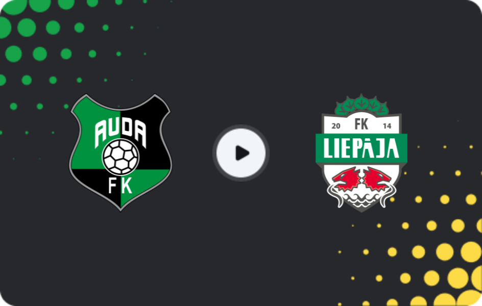 Where to watch Auda — Liepaja, Virsliga, 20.10.2025