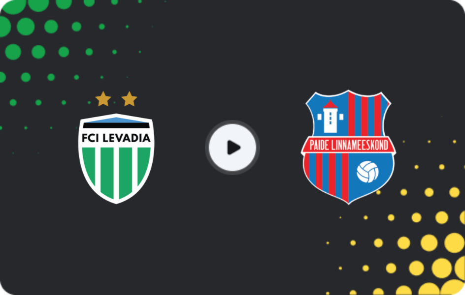 Where to watch Levadia — Paide, Meistriliiga, 22.10.2025