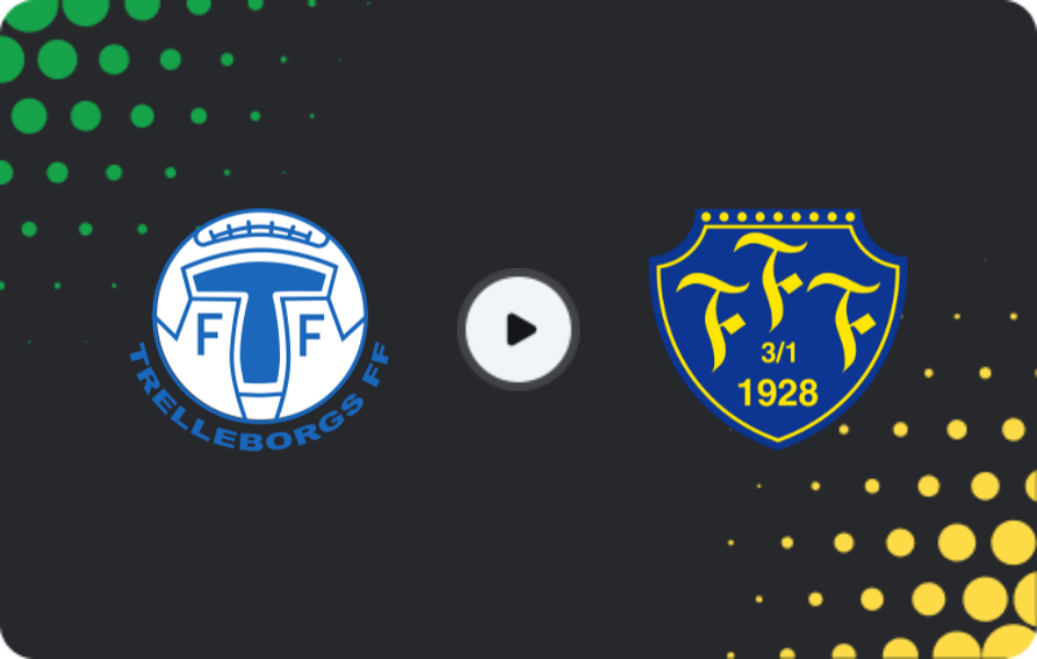 Where to watch Trelleborgs FF — Falkenbergs FF, Superettan, 26.10.2025