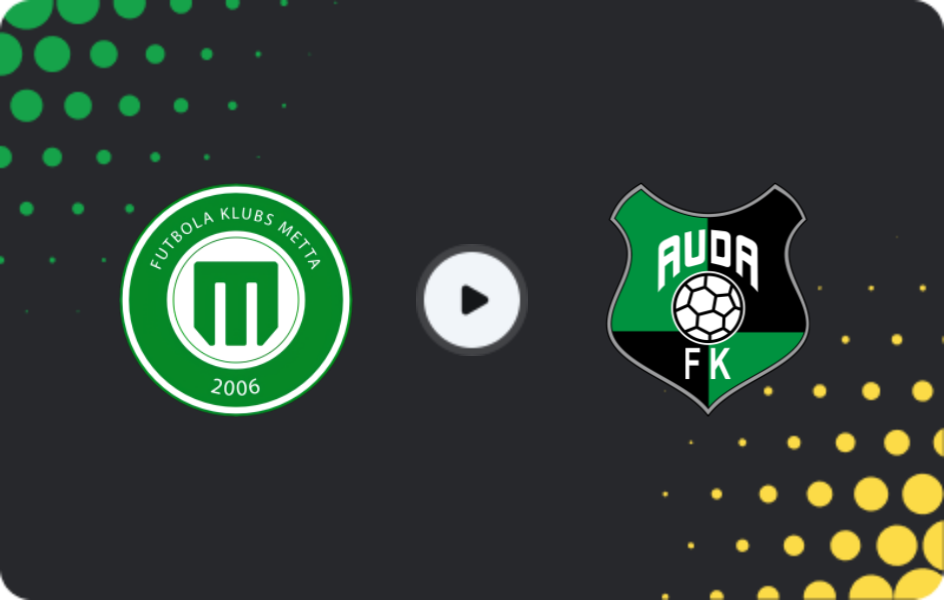 Where to watch Metta/LU — Auda, Virsliga, 26.10.2025