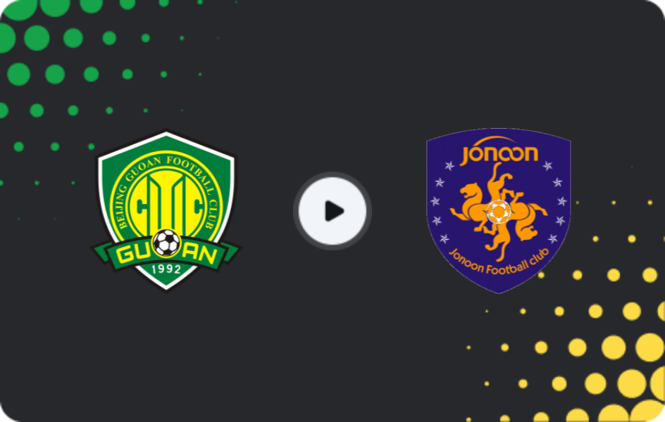 Where to watch Beijing Guoan — Qingdao Jonoon, Super League, 26.10.2025
