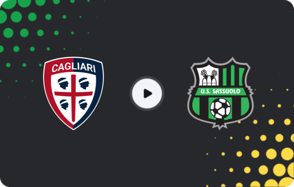Where to watch Cagliari — Sassuolo, Serie A, 30.10.2025