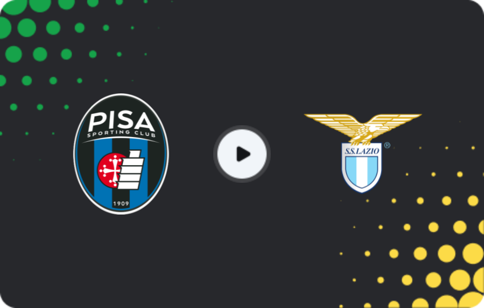 Where to watch Pisa — Lazio, Serie A, 30.10.2025