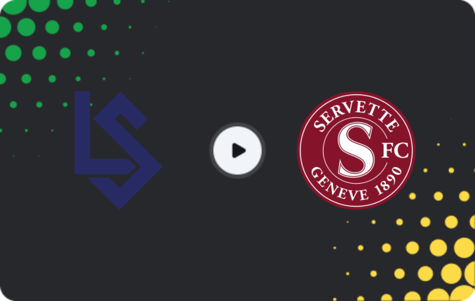 Where to watch Lausanne — Servette, Super League, 29.10.2025