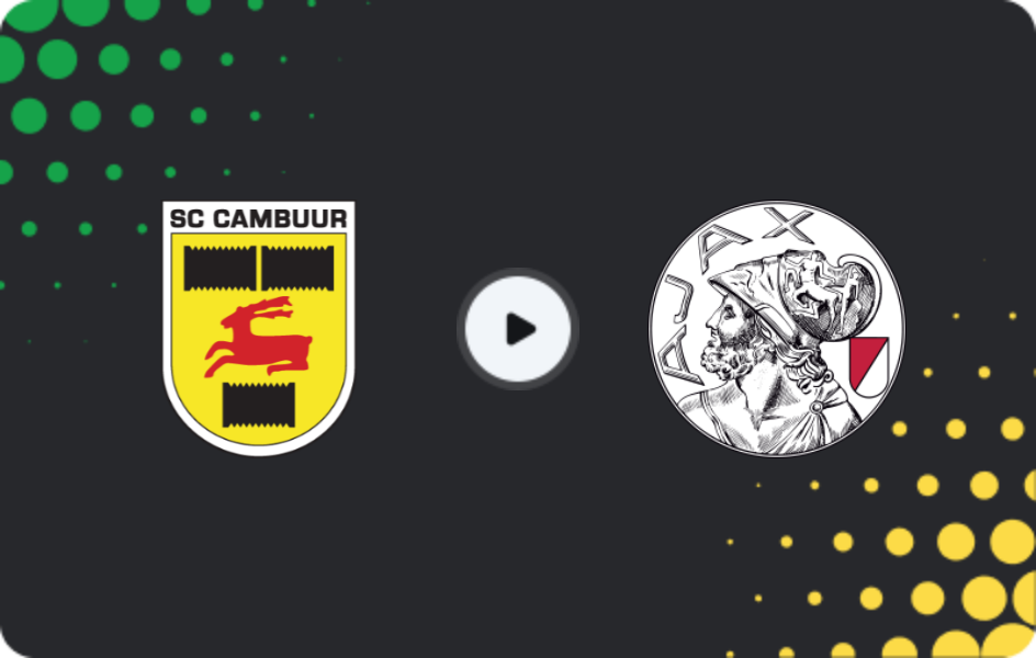 Where to watch Cambuur — Jong Ajax, Eerste Divisie, 01.11.2025