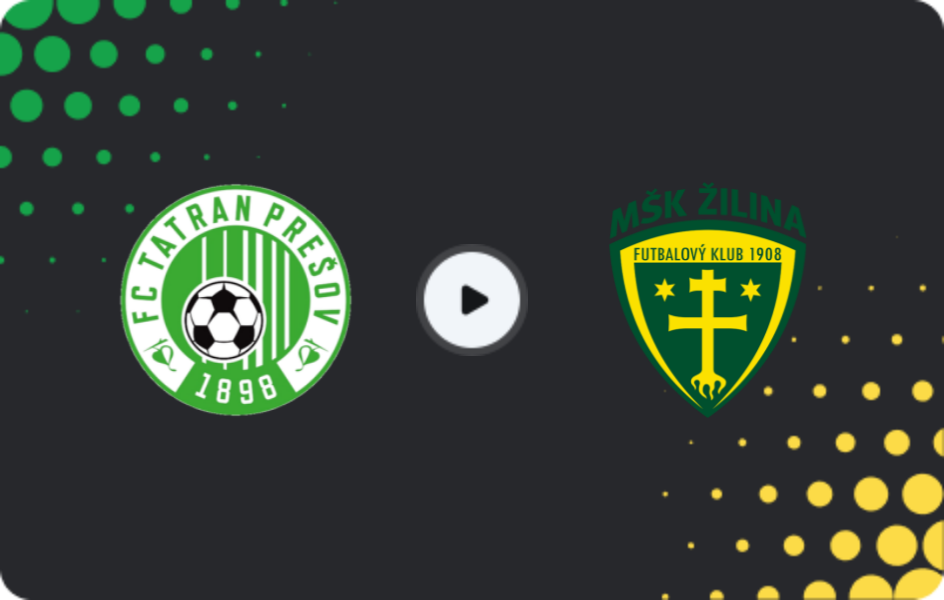 Where to watch Tatran Prešov — Žilina, Super Liga, 01.11.2025