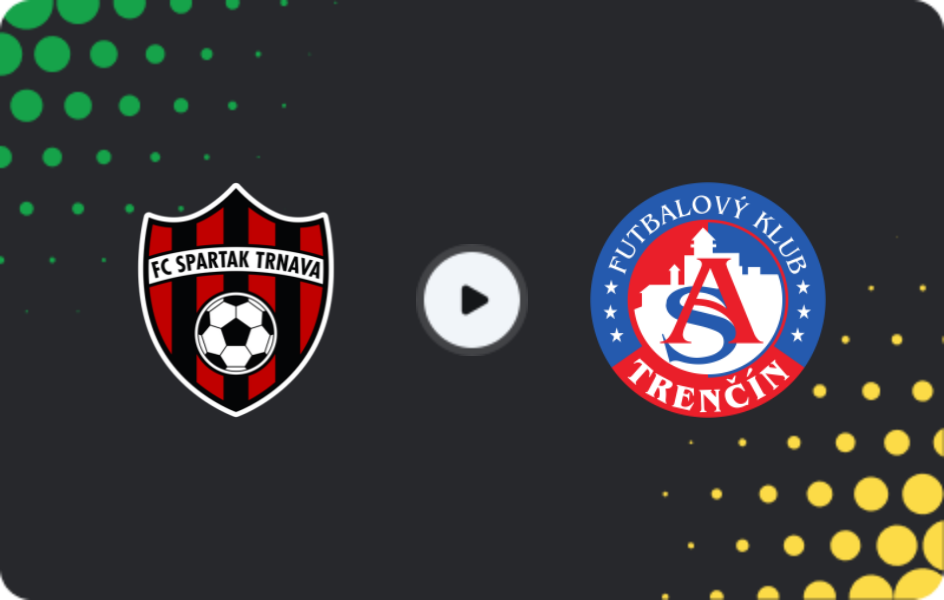Where to watch Spartak Trnava — AS Trencin, Super Liga, 02.11.2025