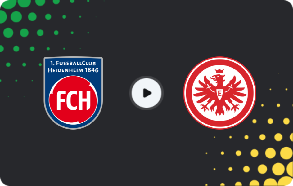 Where to watch Heidenheim — Eintracht Frankfurt, Bundesliga, 01.11.2025