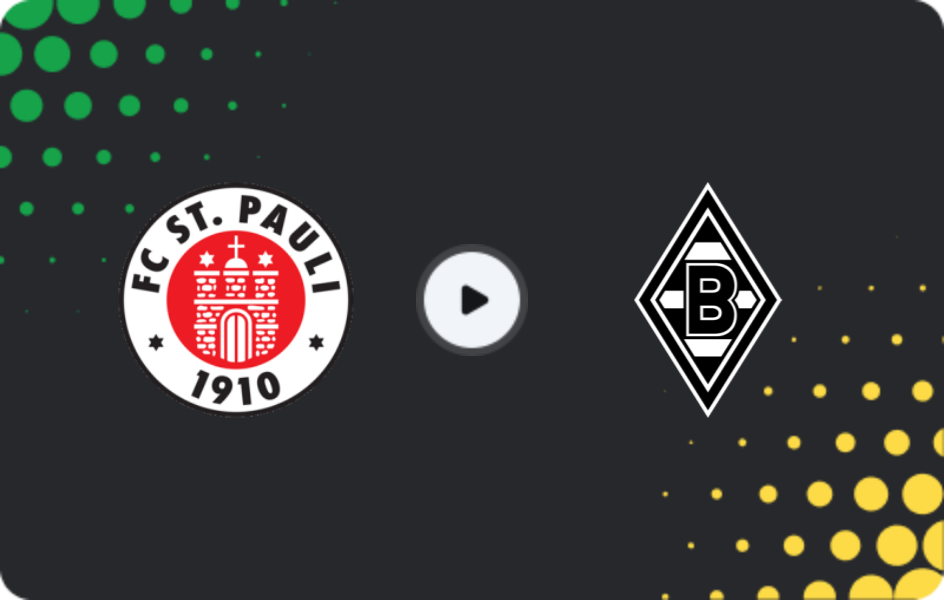Where to watch St. Pauli — Borussia M, Bundesliga, 01.11.2025