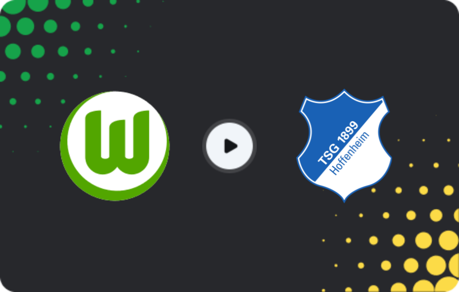 Where to watch VfL Wolfsburg — Hoffenheim, Bundesliga, 02.11.2025