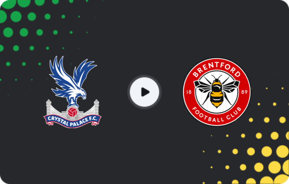Where to watch Crystal Palace — Brentford, Premier League, 01.11.2025