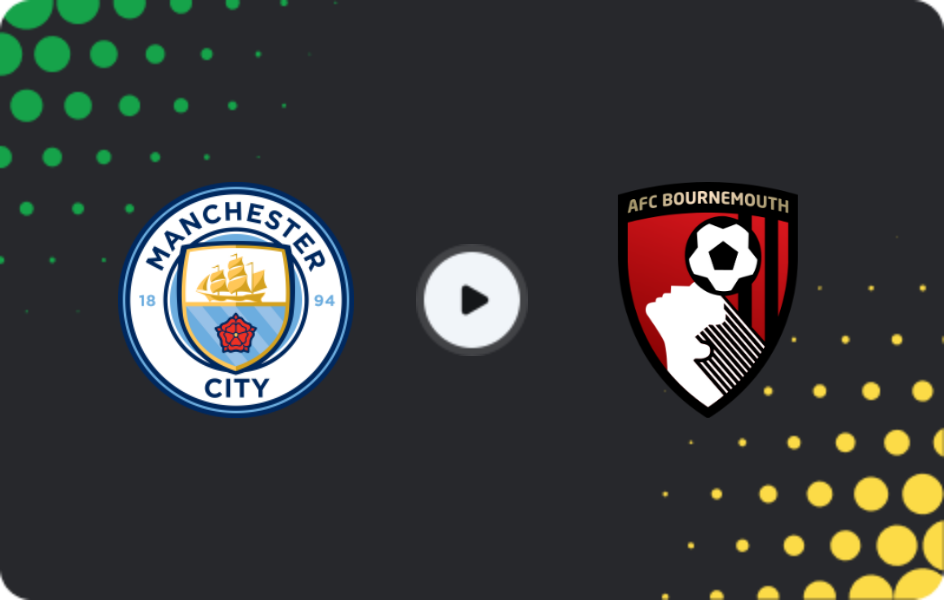 Where to watch Manchester City — Bournemouth, Premier League, 02.11.2025
