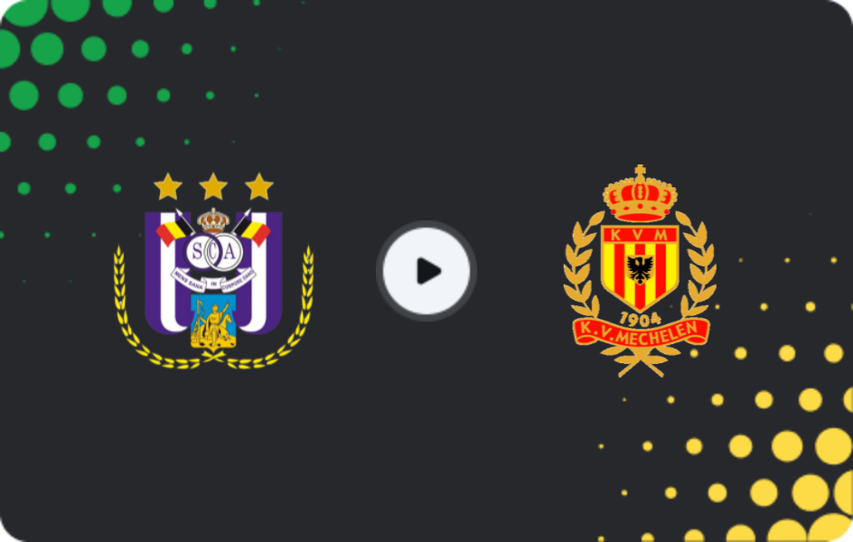 Where to watch Anderlecht — Mechelen, Jupiler Pro League, 01.11.2025