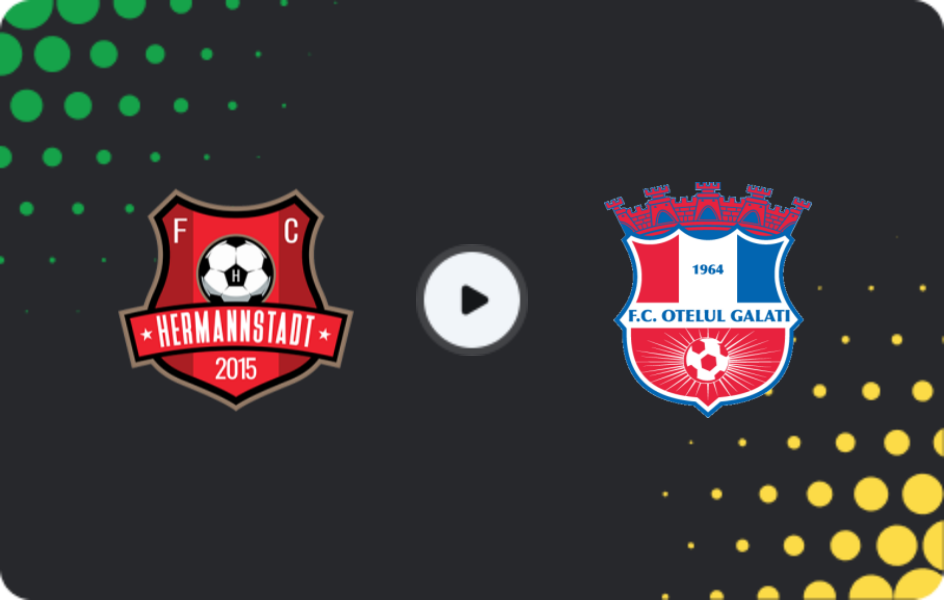 Where to watch Hermannstadt — Oţelul, Liga I, 02.11.2025