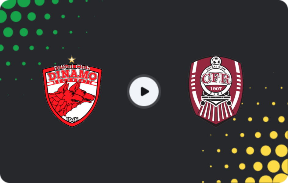 Where to watch Dinamo Bucuresti — CFR Cluj, Liga I, 31.10.2025