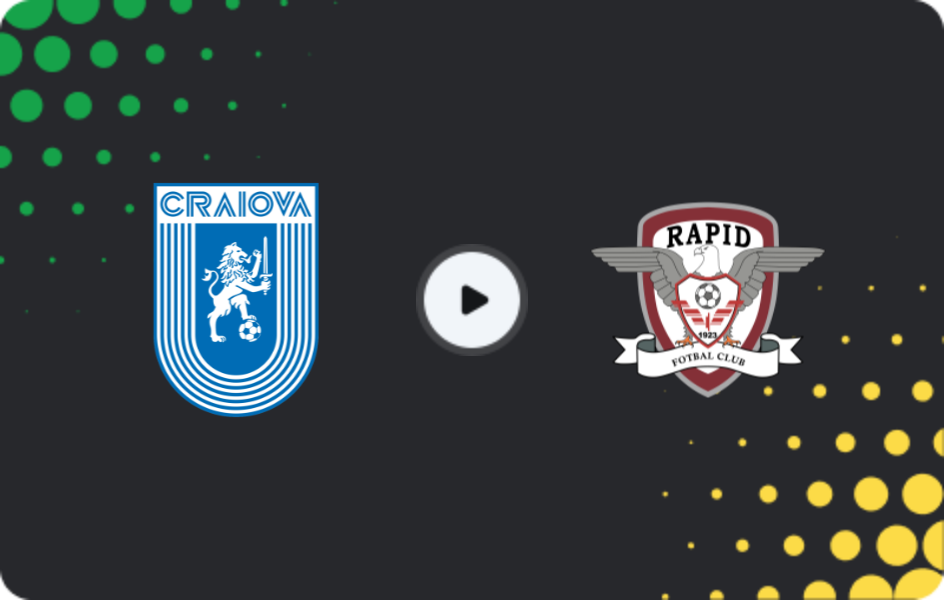 Where to watch Universitatea Craiova — Rapid Bucuresti, Liga I, 02.11.2025