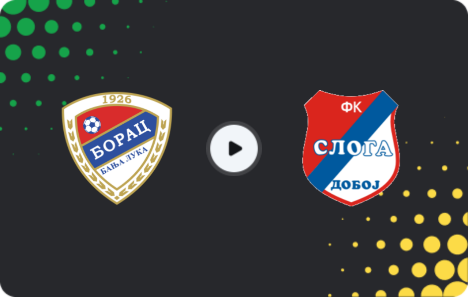 Where to watch Borac Banja Luka — Sloga Doboj, Premijer Liga, 02.11.2025
