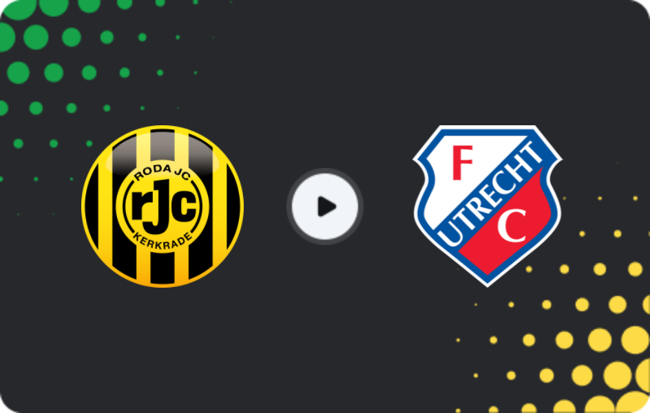 Where to watch Roda — Jong Utrecht, Eerste Divisie, 01.11.2025