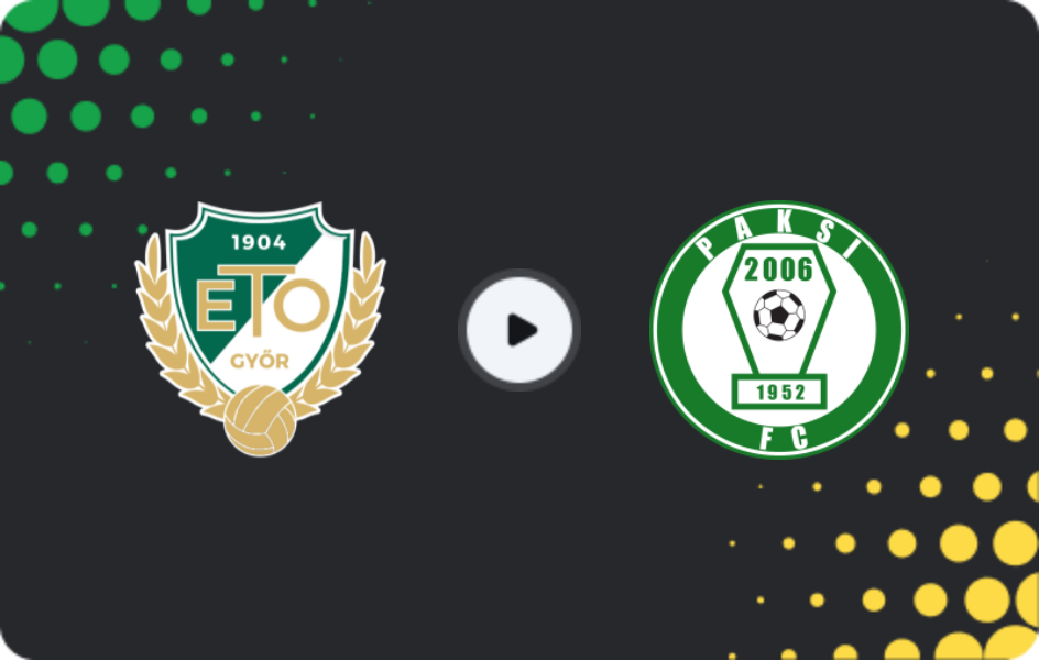 Where to watch Gyor — Paks, NB I, 01.11.2025