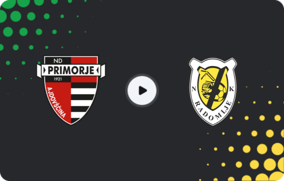 Where to watch Primorje — Radomlje, PrvaLiga, 02.11.2025