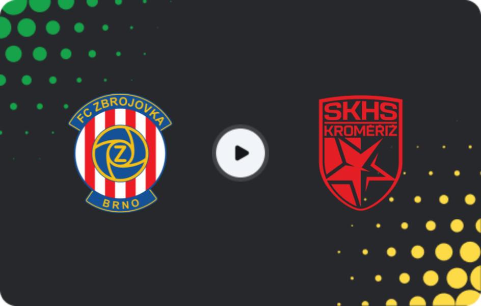 Where to watch Zbrojovka Brno — Hanácká Slavia, FNL, 01.11.2025