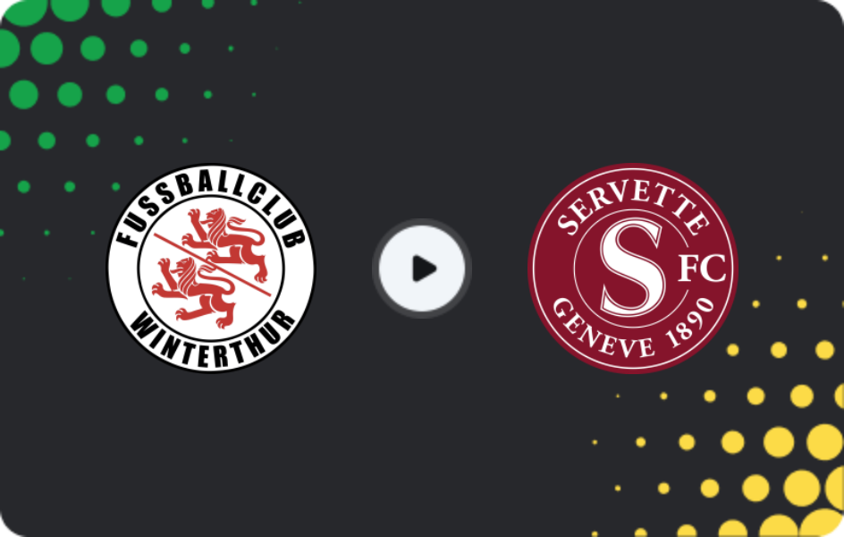 Where to watch Winterthur — Servette, Super League, 01.11.2025