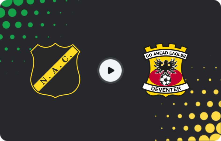 Where to watch NAC Breda — Go Ahead Eagles, Eredivisie, 01.11.2025