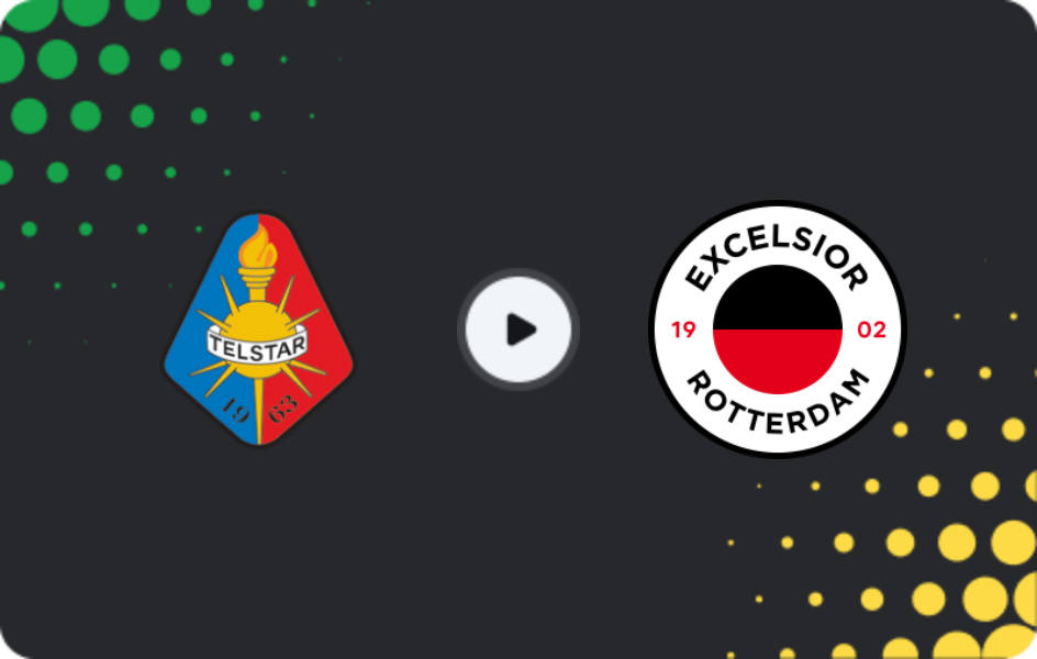 Where to watch Telstar — Excelsior, Eredivisie, 01.11.2025