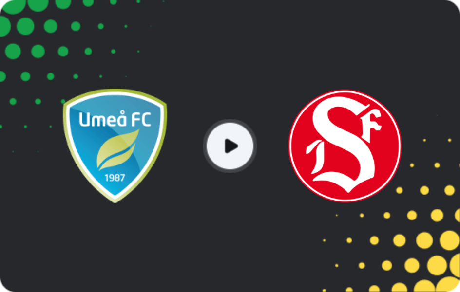 Where to watch Umeå FC — Sandviken, Superettan, 01.11.2025