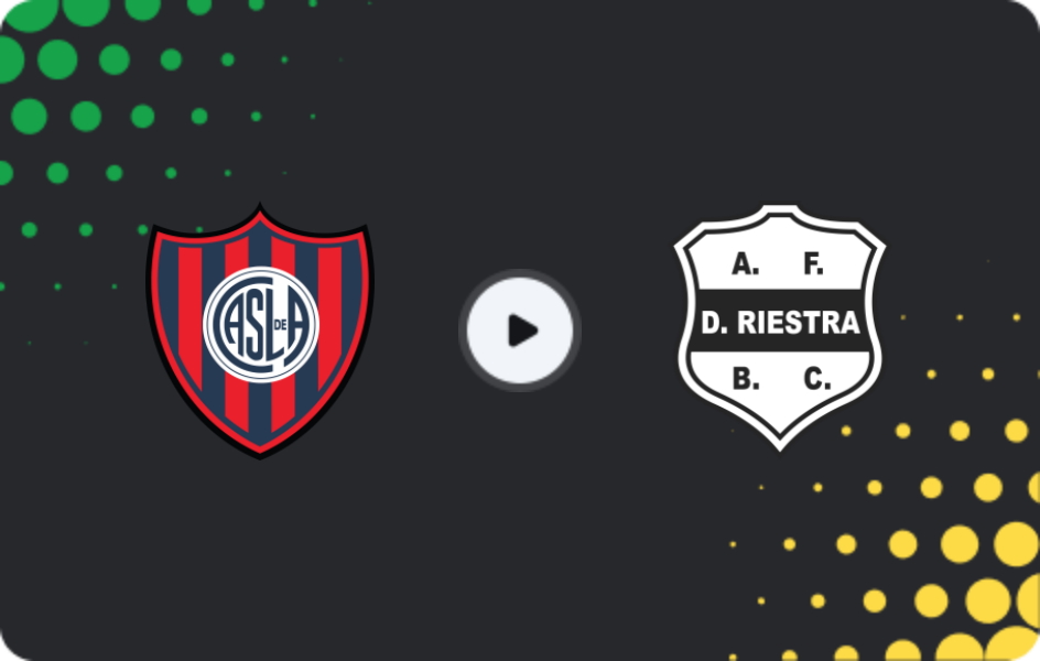 Where to watch San Lorenzo — Deportivo Riestra, Liga Profesional, 31.10.2025