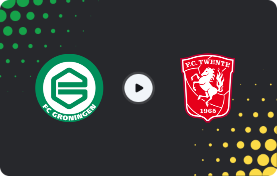Where to watch Groningen — Twente, Eredivisie, 02.11.2025