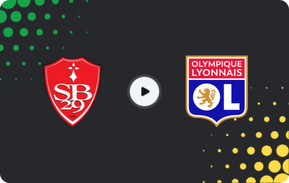 Where to watch Brest — Lyon, Ligue 1, 02.11.2025