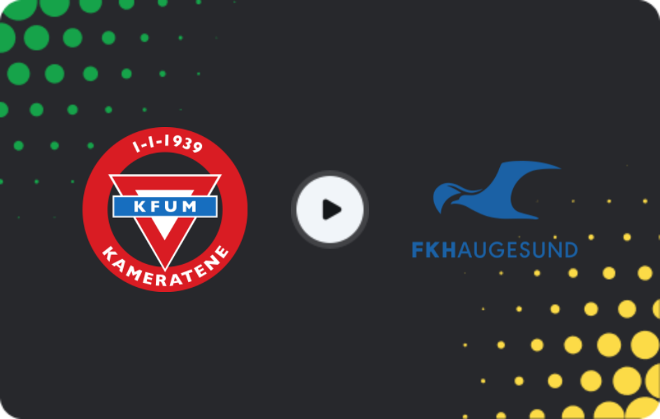 Where to watch KFUM Oslo — Haugesund, Eliteserien, 02.11.2025