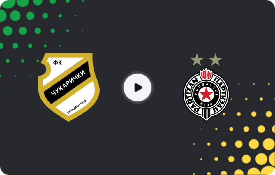 Where to watch Cukaricki — Partizan, Super Liga, 01.11.2025