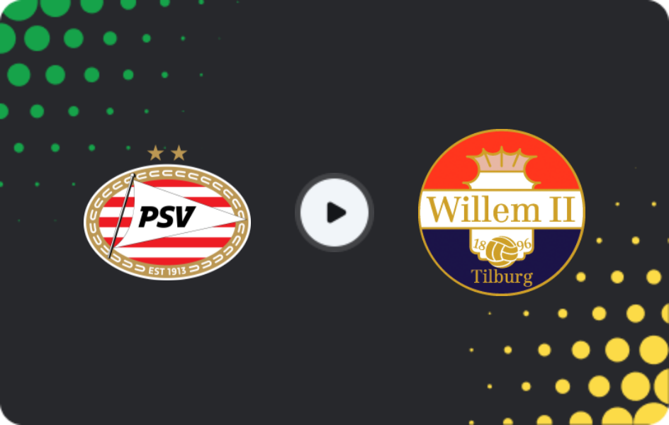 Where to watch Jong PSV — Willem II, Eerste Divisie, 03.11.2025
