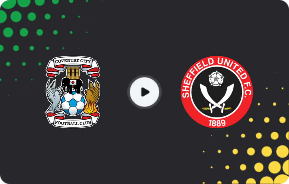 Where to watch Coventry — Sheffield United, Championship, 04.11.2025