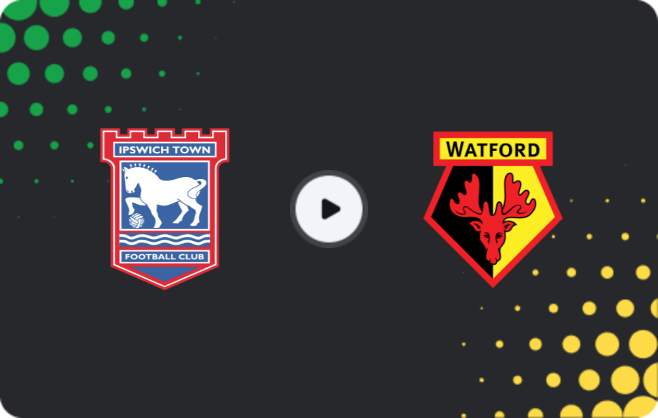 Where to watch Ipswich Town — Watford, Championship, 04.11.2025