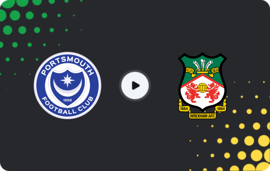 Where to watch Portsmouth — Wrexham, Championship, 05.11.2025