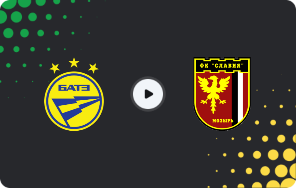 Where to watch BATE — Slavia Mozyr, Premier League, 09.11.2025