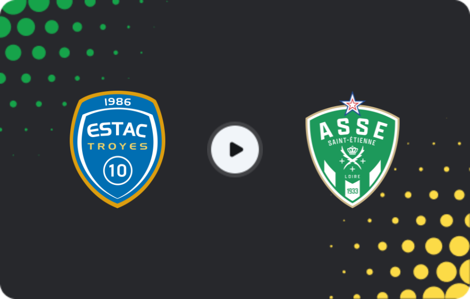 Where to watch Troyes — Saint Etienne, Ligue 2, 08.11.2025