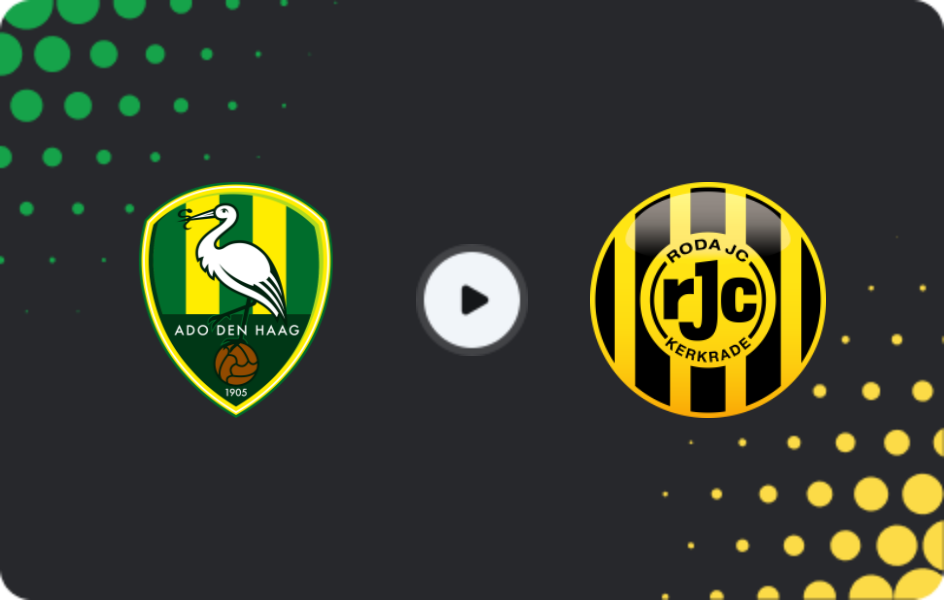 Where to watch ADO Den Haag — Roda, Eerste Divisie, 07.11.2025