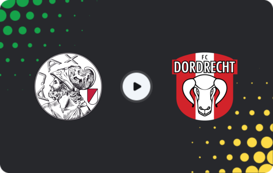 Where to watch Jong Ajax — Dordrecht, Eerste Divisie, 07.11.2025