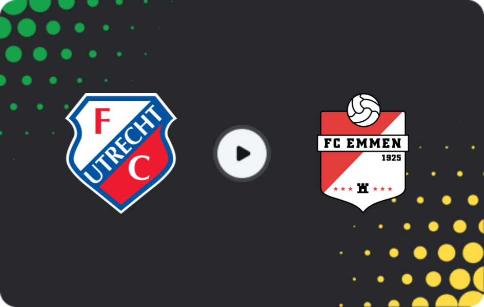 Where to watch Jong Utrecht — Emmen, Eerste Divisie, 07.11.2025